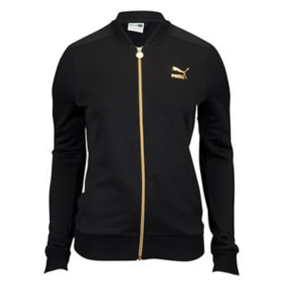 black and gold puma jacket